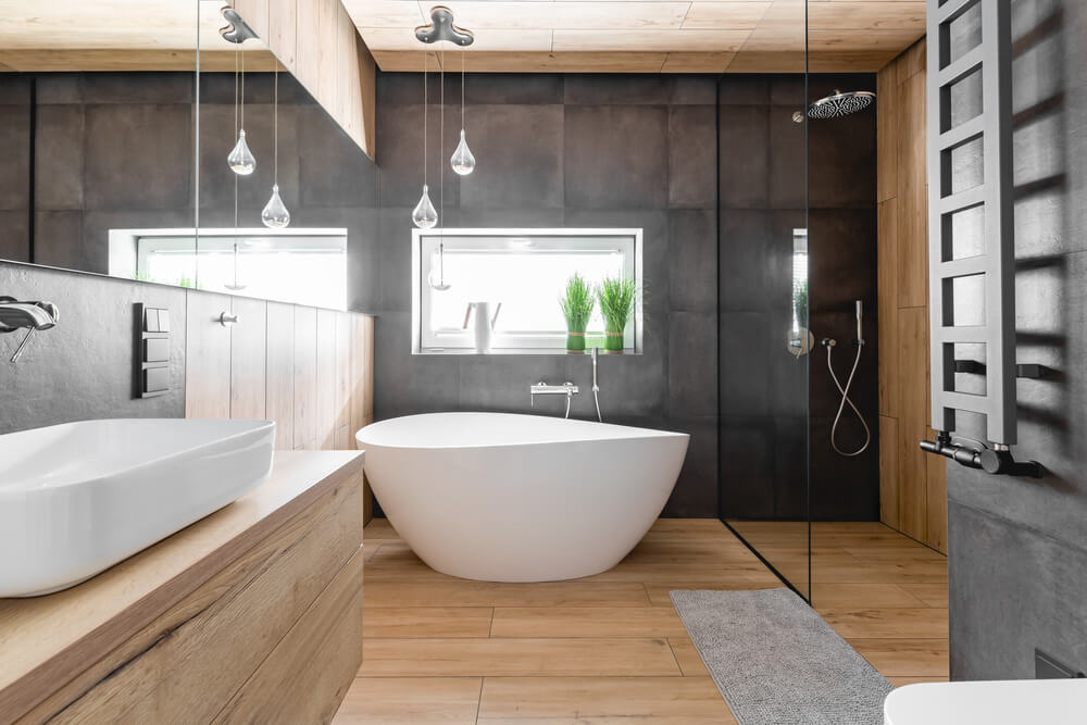 salle de bain en bois